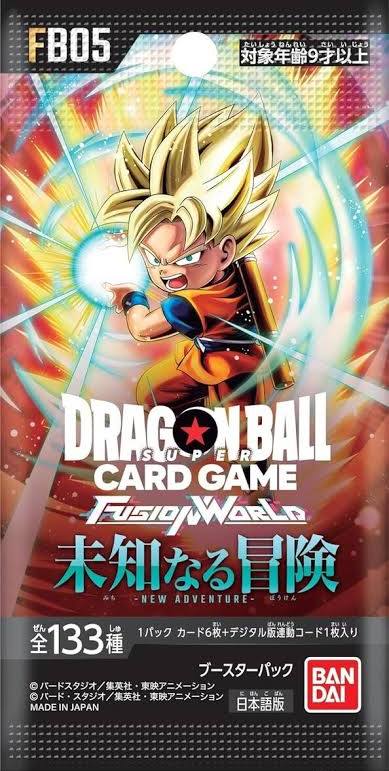 Dragon Ball Super FB05 New Adventure Sleeved Booster Pack